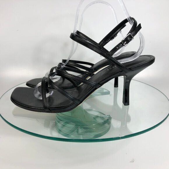 Nine West Niva Slingback Sandals Womens Snake Print Heels Square Toe - Picture 4 of 5